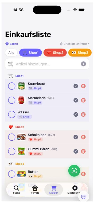 Einkaufsliste